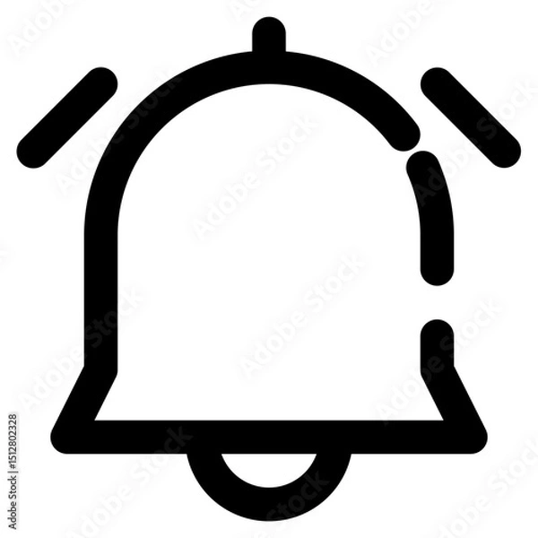 Fototapeta notifcation - Outline Calendar Icon Minimalist 