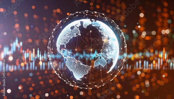Obraz デジタルネットワークの地球