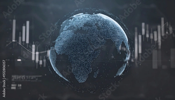 Obraz デジタルネットワークの地球
