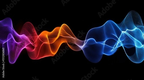 Fototapeta Abstract Colorful Wave Design