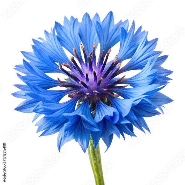 Obraz Cornflower isolated on white background