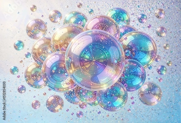 Fototapeta abstract background with bubbles