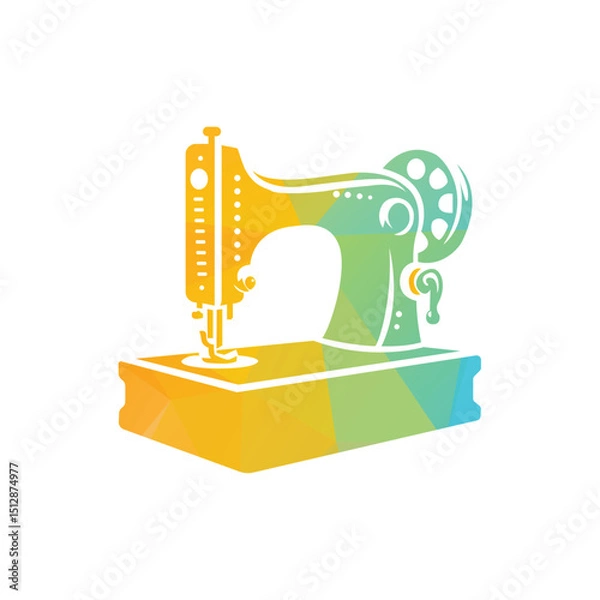 Fototapeta Sewing Machine Illustration Pattern Logo