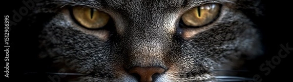 Obraz Close-up cat eye, intense gaze