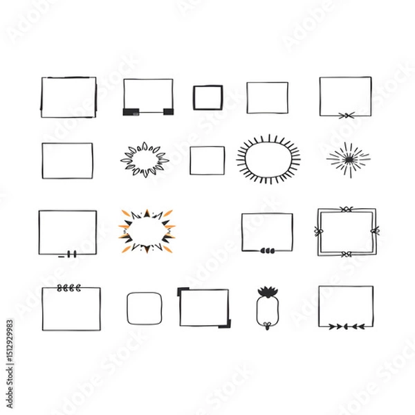 Fototapeta set of icons for web design