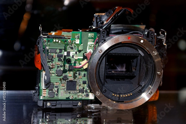 Fototapeta Digital camera circuit board component 