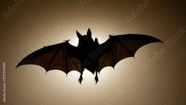 Obraz halloween background with bats