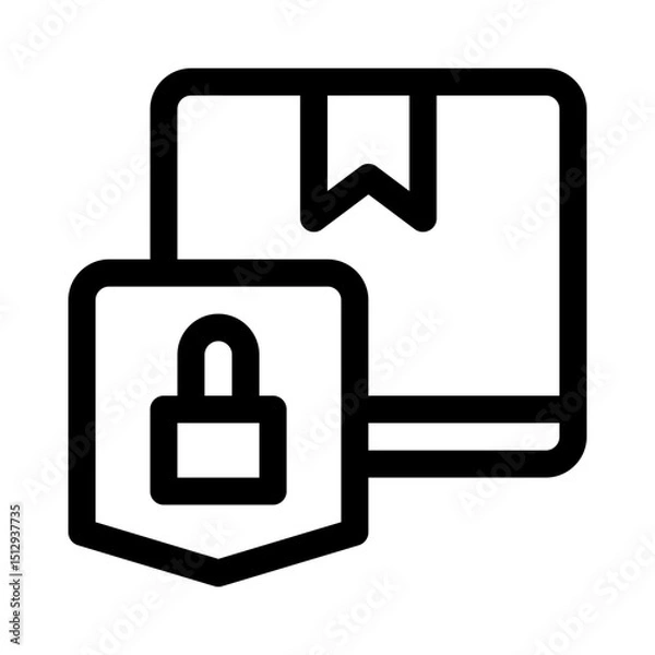 Fototapeta Trade secret line icon