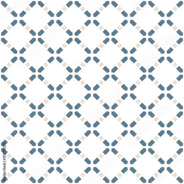 Fototapeta Seamless geometric pattern with modern plaid