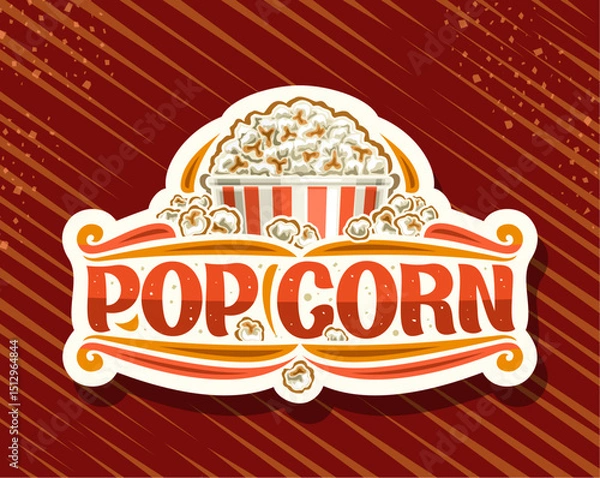Obraz Vector logo for Pop Corn