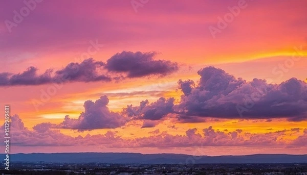 Fototapeta Scenic view of cloudscape during sunset
1