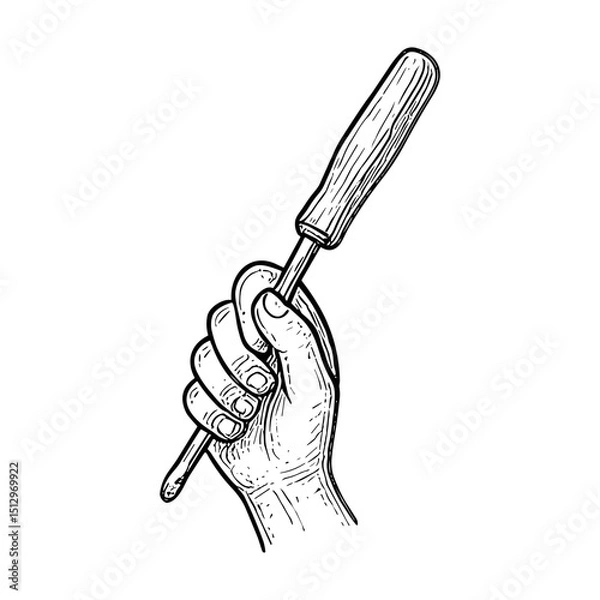 Fototapeta flat chisel