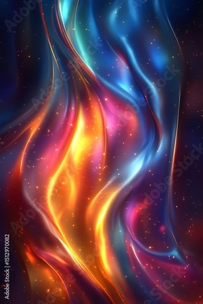 Obraz Abstract flowing colors (10)