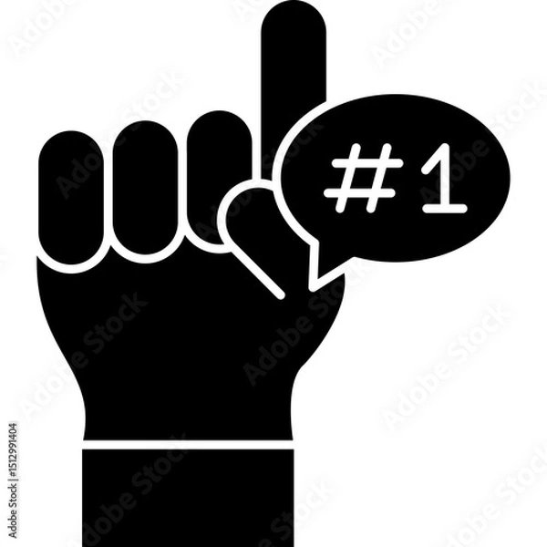 Obraz Foam Hand Icon