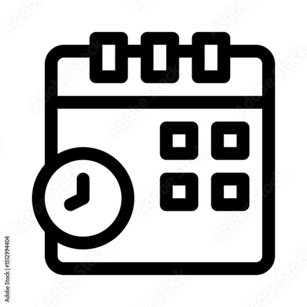 Fototapeta Calendar Scheduling line icon