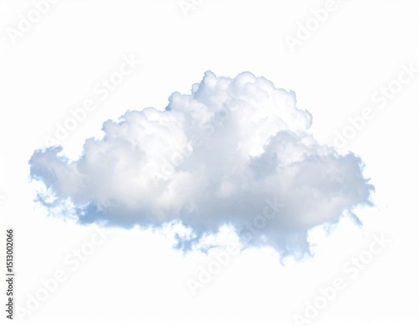 Fototapeta Cloud isolated on white background