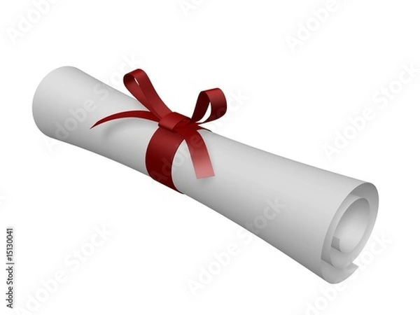Obraz certificate scroll