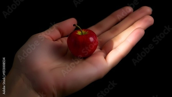 Obraz apple in hand