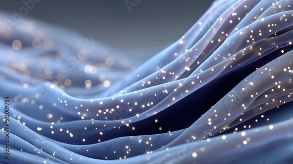 Fototapeta Lavender Curves with Bright Glow Abstract Background for Motion Wallpaper and UI Design