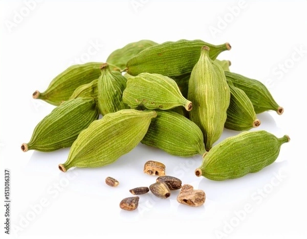 Obraz Cardamom isolated on white background 
