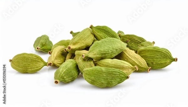 Obraz Cardamom isolated on white background 