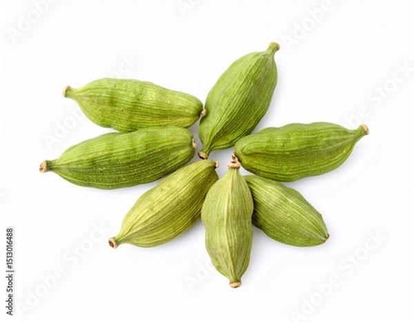 Obraz Cardamom isolated on white background 