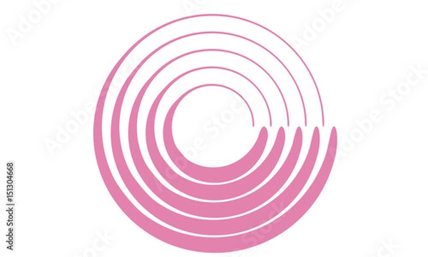 Obraz Pink circle spin