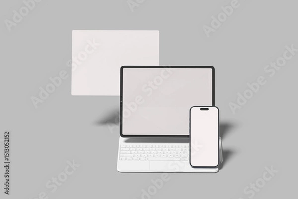 Obraz Phone and Tablet Pro Blank Mockup Template