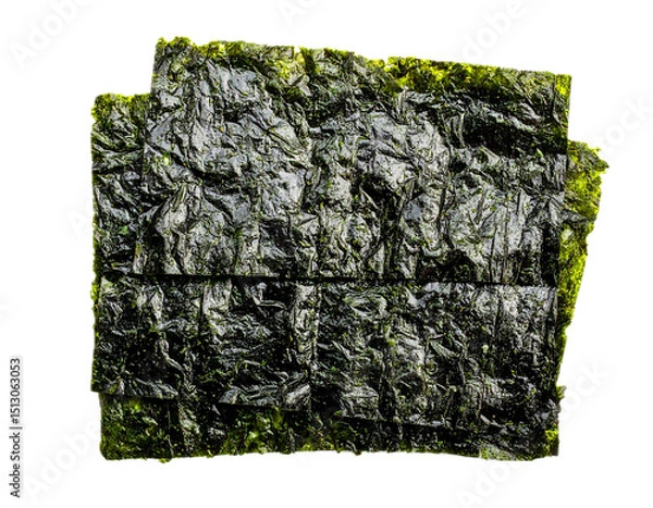 Obraz Nori seaweed sheet isolated on transparent background