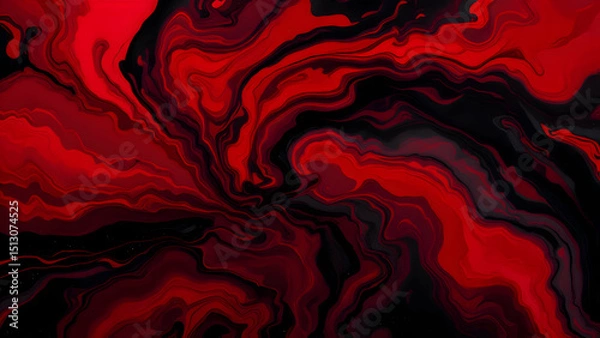 Fototapeta Red Black Marble Flow: Dramatic Abstract Liquid Texture Art.
Intense Color Swirls: Abstract Black Red Design.
Dramatic Liquid Art: Red Black Abstract Pattern.
