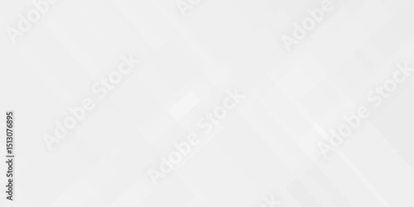 Fototapeta White and gray overlap triangle geometric technology pattern. minimal rectangle randomly arranged white lines transparent web square background layers. overlapping presentation design.