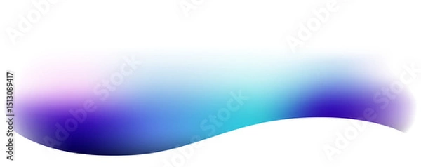 Obraz Abstract blue wave aurora gradient fade