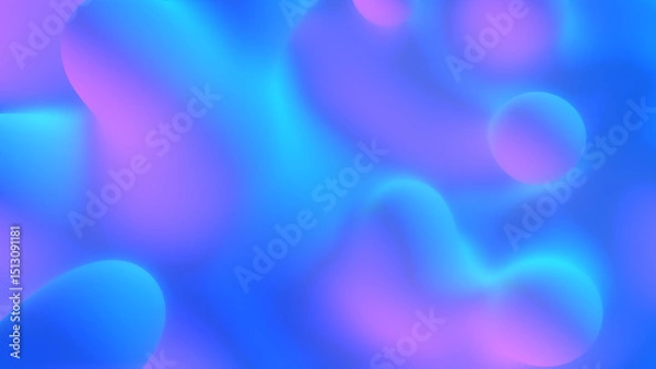 Fototapeta シンプルな液体のような背景 - ブルー