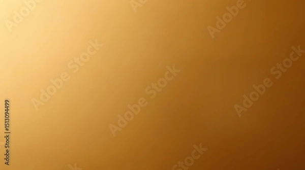 Fototapeta A solid, golden, blurred background with a brighter area at the top, transitioning to a darker shade at the bottom