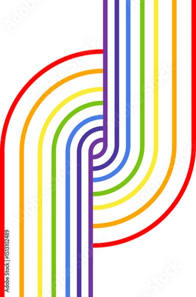 Fototapeta abstract background with rainbow lines