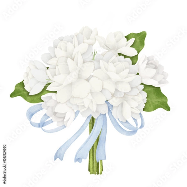 Obraz A Bouquet of White Jasmine
