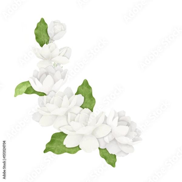 Obraz A Bouquet of White Jasmine