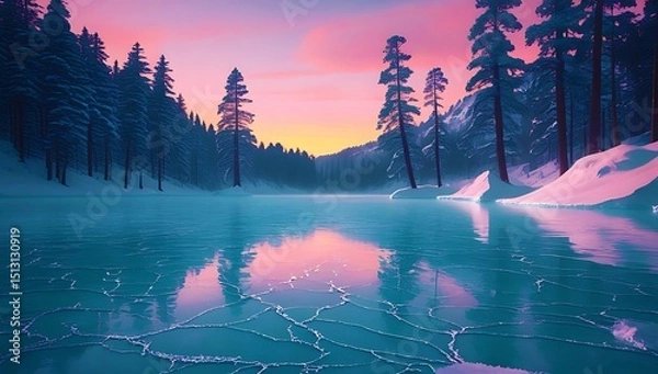Obraz Sunrise in the mountains