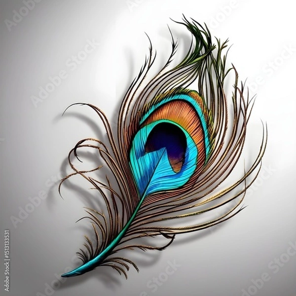 Obraz peacock feather background