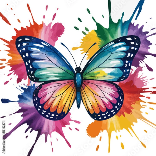 Obraz butterfly on a white background