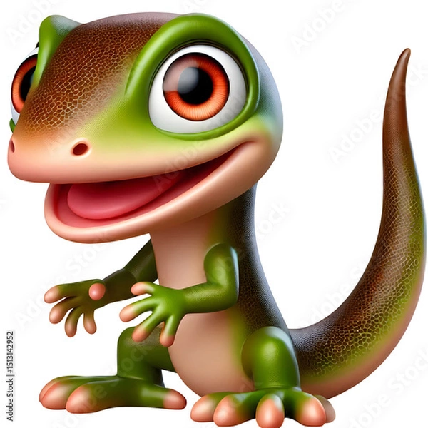 Obraz Lizard illustration isolated on transparent background