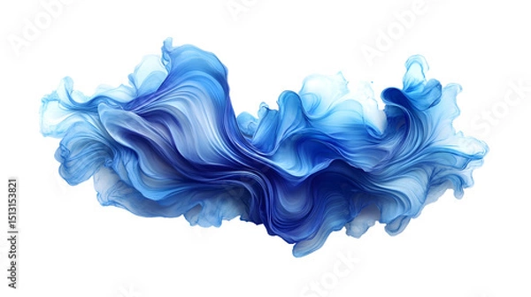 Obraz Mesmerizing digital artwork featuring dynamic fluid waves smooth gradients and vibrant swirling patterns