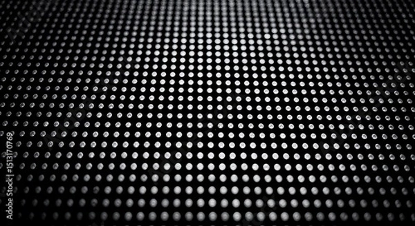 Fototapeta A close up of a black background with many small dots