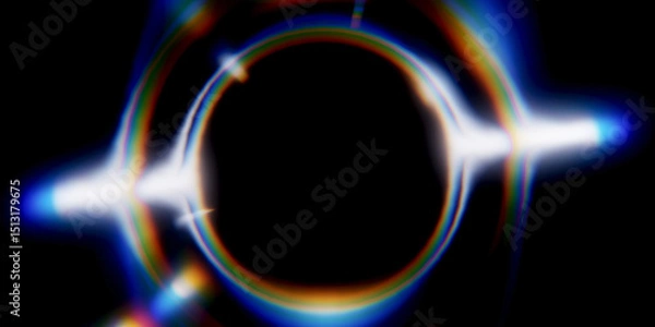 Obraz Chromatic Aberration Circle Light Effect