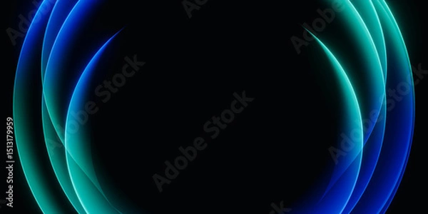 Obraz Abstract Glowing Circle Background