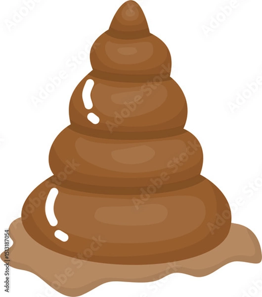 Obraz Brown Seashell illustration