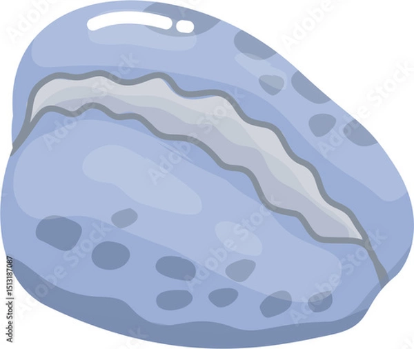 Obraz Blue Seashell illustration
