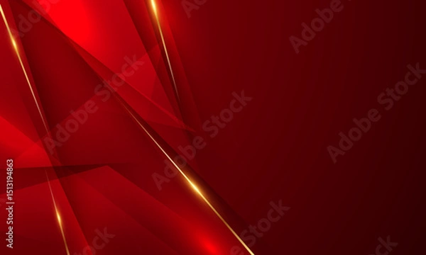 Obraz red background design With luxurious effect elements Vector illustration