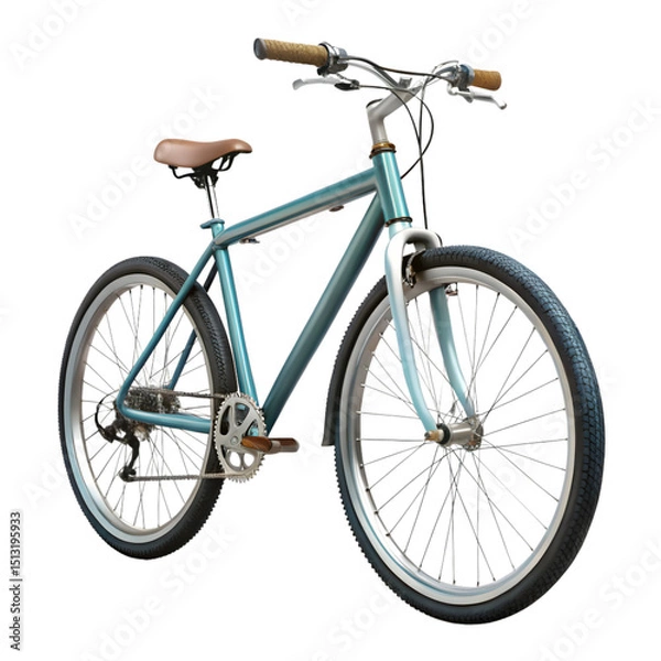 Fototapeta Bicycle isolated on transparent background 