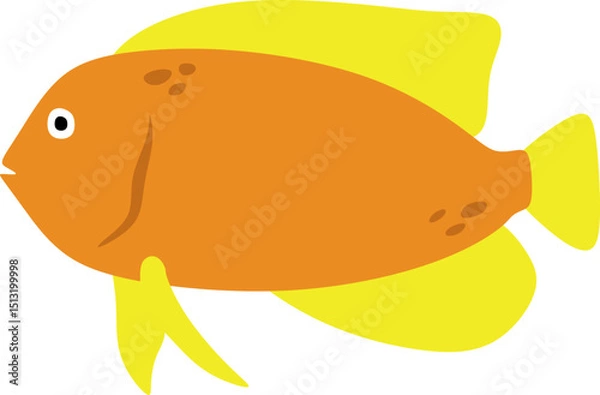 Obraz Fish Flat Illustration